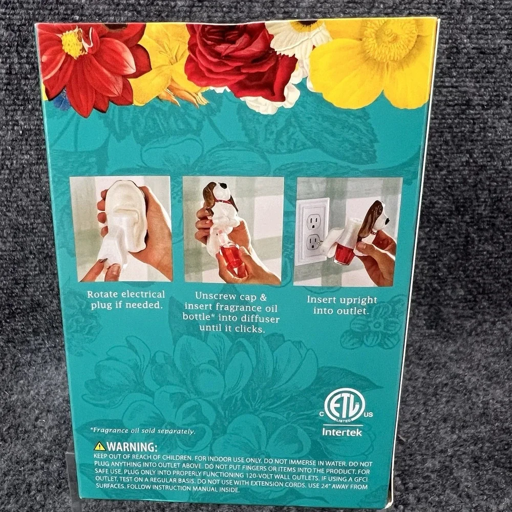 New Pioneer Woman Plug In Charlie Basset Hound Dog Oil Air Diffuser Freshener